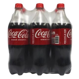 Bebida Refrigerante Coca Cola 1 L - Fardo com 6 unid