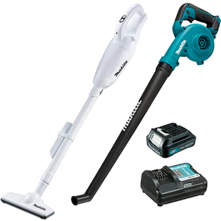 Kit Aspirador de Pó e Soprador a Bateria MAKITA CLX248 Com Bateria e Carregador Bivolt