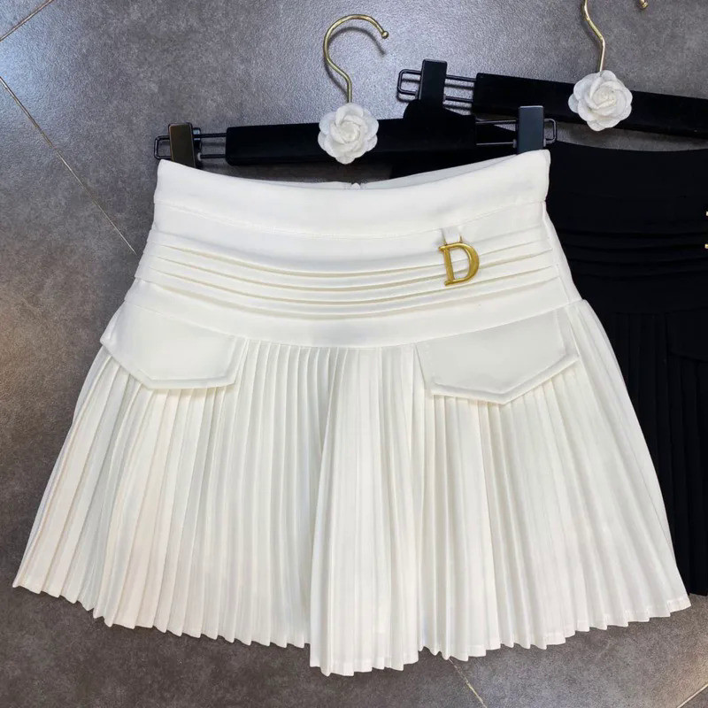 Xadrez mini saia feminina preto branco moda 2022 mujer faldas estilo  coreano de cintura alta curto