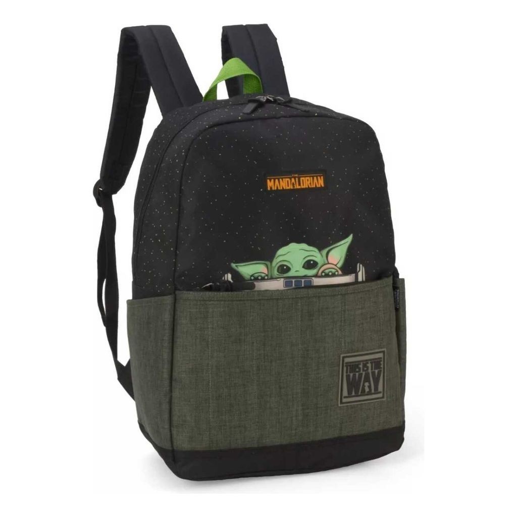 Mochila Escolar Baby Yoda Preto The Mandalorian - Luxcel | Shopee Brasil