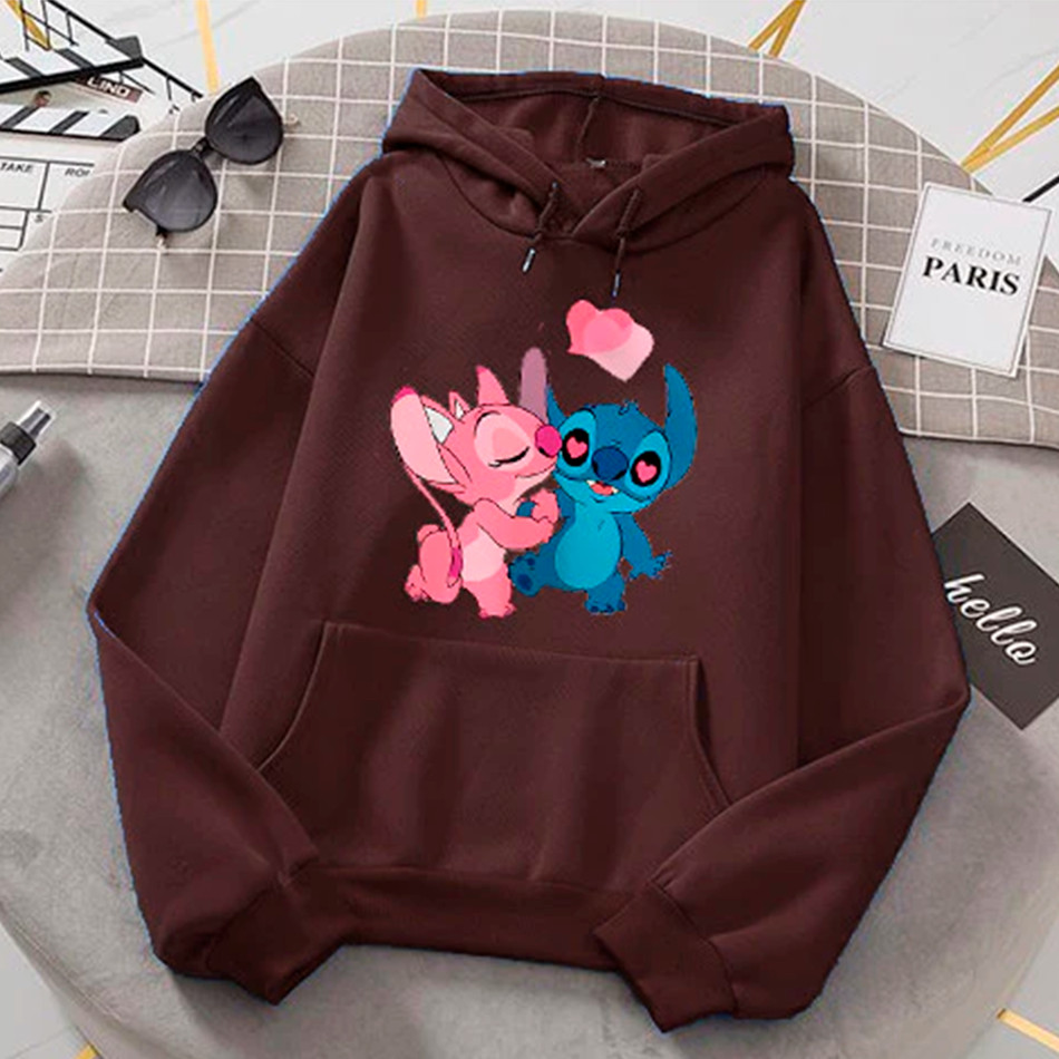 Stitch Conjunto De Moletom Namorados Moletom Feminino Moletom Com
