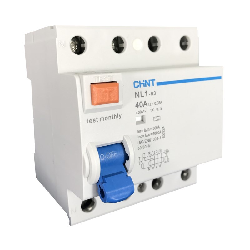 Interruptor Diferencial Residual | NL1-63 4P 40A 30mA | Chint | Shopee ...