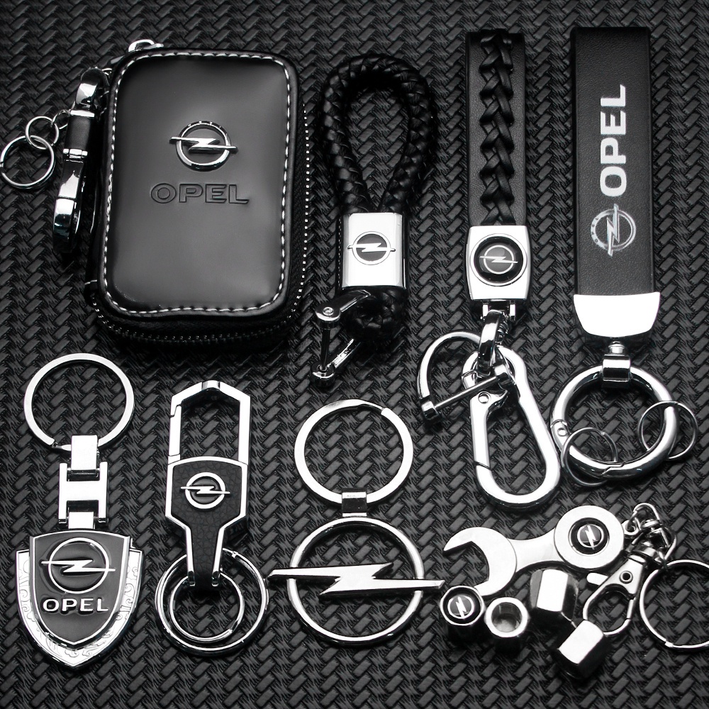 Chaveiro Para Carros Porta-Chaves Em Couro 3D Logotipo Opel Astra H J Insignia Corsa D G Auto Acessórios