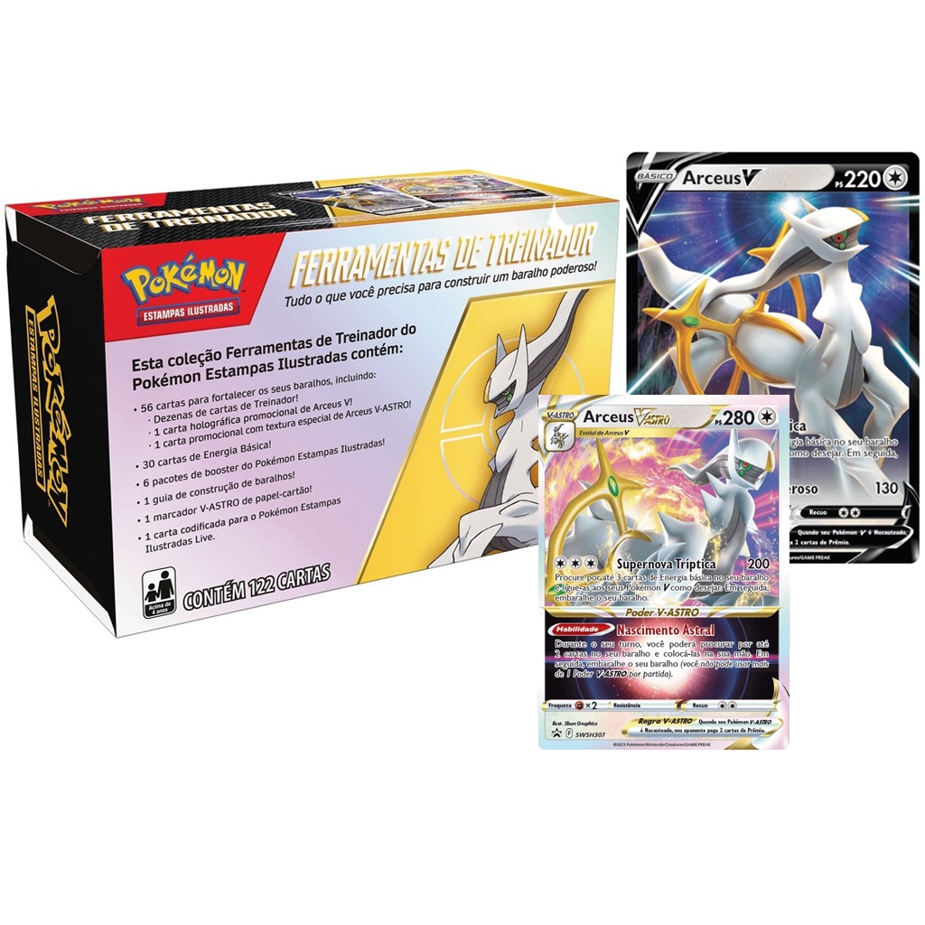 Carta Pokemon Deoxys Vmax e V-Astro Copag 32162 - Deck de Cartas