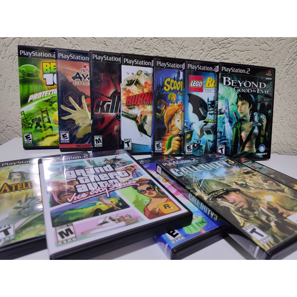 Lote 15 JOGOS para Play 2