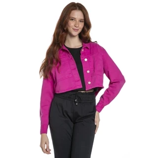 Camisa Feminina Bolsos Polo Wear Rosa Escuro