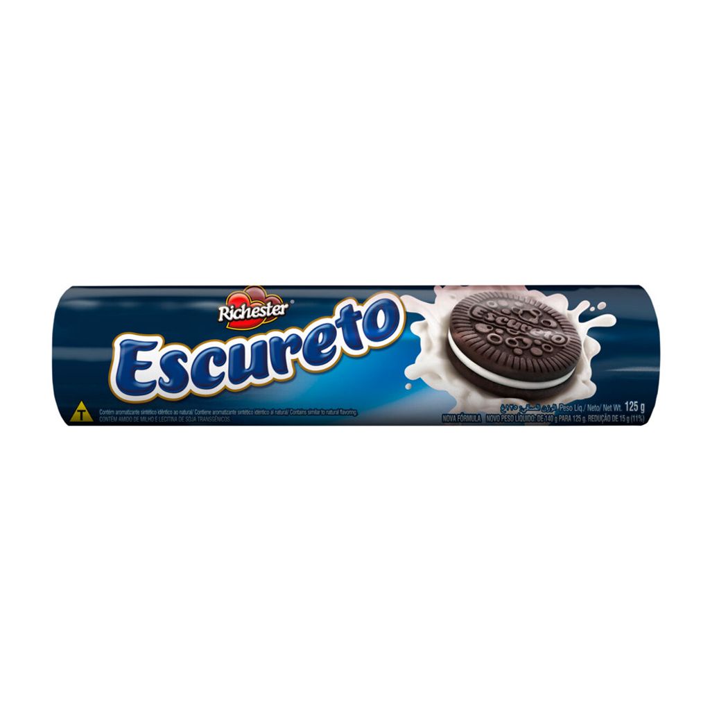 Biscoito Oreo Chocolate Recheio Baunilha 144g 4un 36g