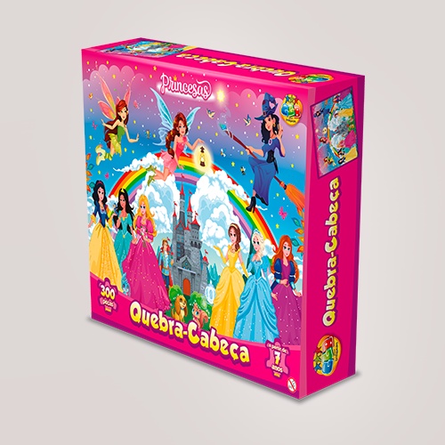 SUPER KIT PRINCESAS da Disney 3 JOGOS EM 1 com Dama Domino e Quebra Cabeca