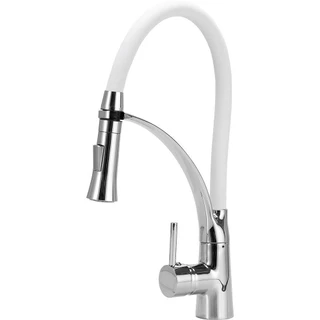 Torneira para cozinha Gourmet Misturador Monocomando Solimões Pingoo - Branco
