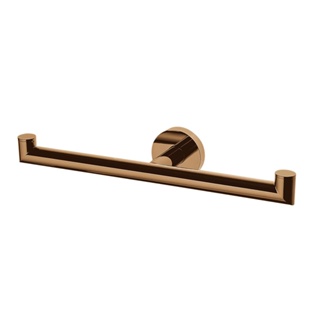 Suporte Duplo Toalha E Papel Loren Loft Rose Gold 2022 R82 Lorenzetti