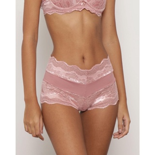 Calcinha Feminina Avulsa Caleçon Renda Rosa