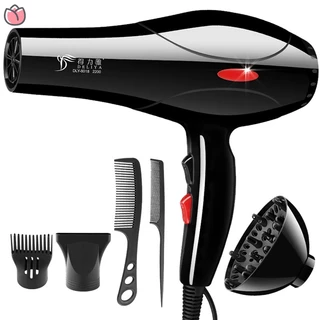 【YKT】Secador De Cabelo De 6 Peças, Secadores De Cabelo 2200W De Uso Difusor, Pente / Pente De Salão