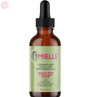 bx MIELLE Óleo Essencial De Crescimento Capilar Alecrim Hortelã Extremidades Divididas Nutritivo Seco Anti-Calvície De Colagem Reforçante