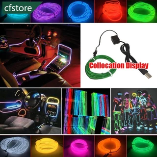 CFSTORE Fita Led Para Carro Light Flexível Neon EL Inversor De Fio USB Adaptador B6M1