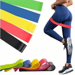 Kit 5 Mini Bands Elástico Exercício Treino Em Casa 5 Níveis Para Yoga Pilates Treino Academia em Oferta na Shopee