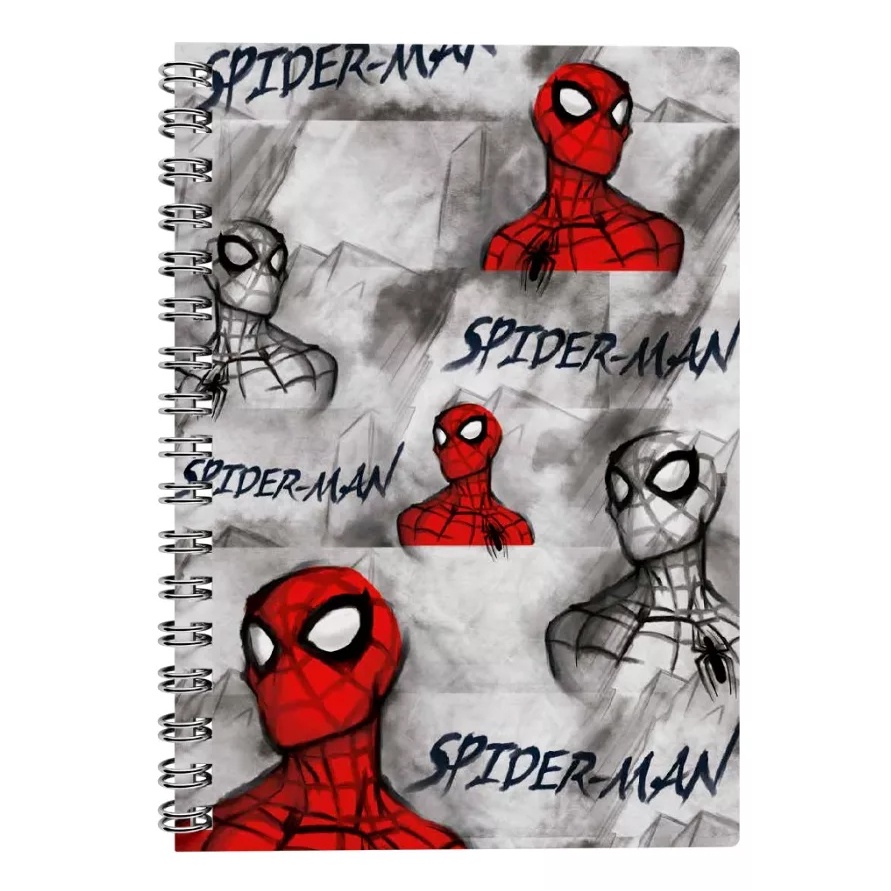 Caderno Universitario Homem Aranha Spiderman Marvel Vingadores 10 Materia Culturama 160 Folhas