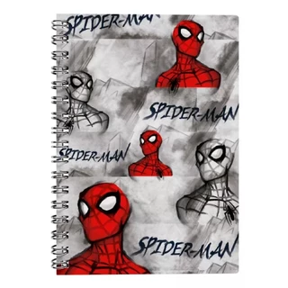 Caderno Universitario Homem Aranha Spiderman Marvel Vingadores 10 Materia Culturama 160 Folhas