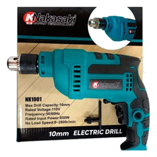 Furadeira E Parafusadeira 10mm Pofissional Eletrica 850w Cor Azul-claro