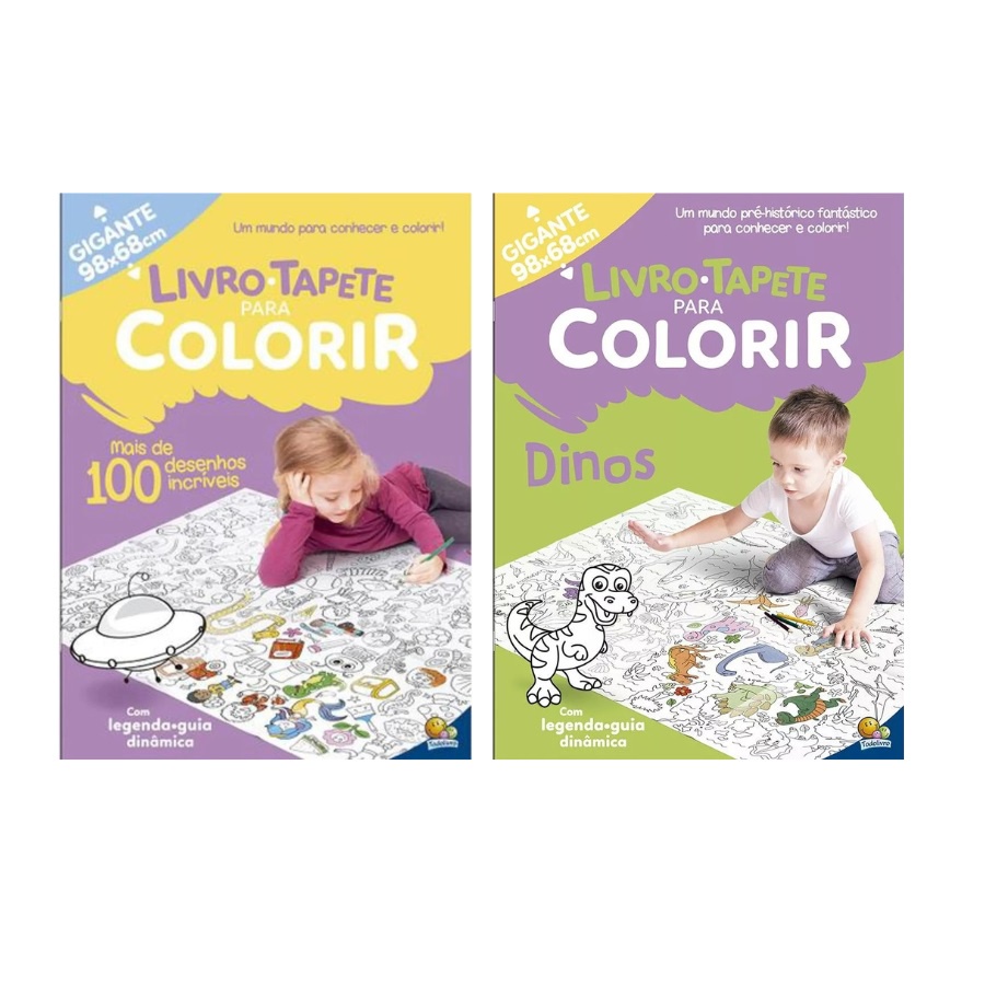 Livro Tapete para Colorir - Mais de 100 Desenhos Incríveis - Papel