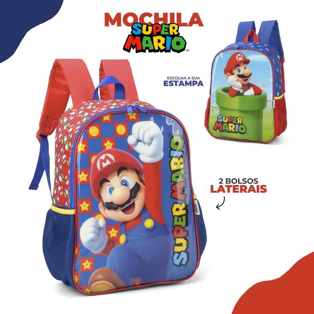 Mochila escolar super online mario bros