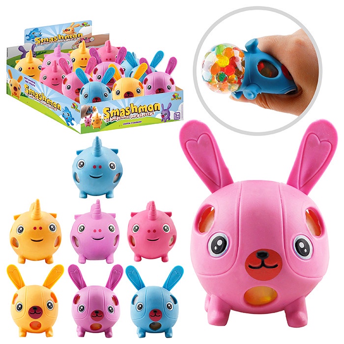 Kit 3 Brinquedo Bichinhos Bola Apertar Smashmon Anti Stress | Shopee Brasil