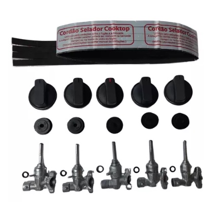 Botão Registro P/ Fogão Cooktop Fischer 5q Tc Fit Line 26300