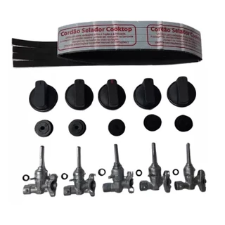 Botão Registro P/ Fogão Cooktop Fischer 5q Tc Fit Line 26300
