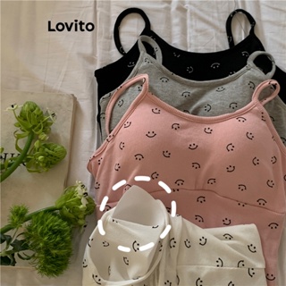 Lovito Regata Casual Com Padrão Liso Para Mulheres LNE41248