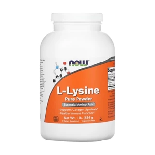 L-lisina em Pó Puro 454 g Now Foods L-Lysine Importado