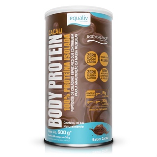 Equaliv Body Protein Sabor Cacau 100% Isolada com Tecnologia Alemã C/600g