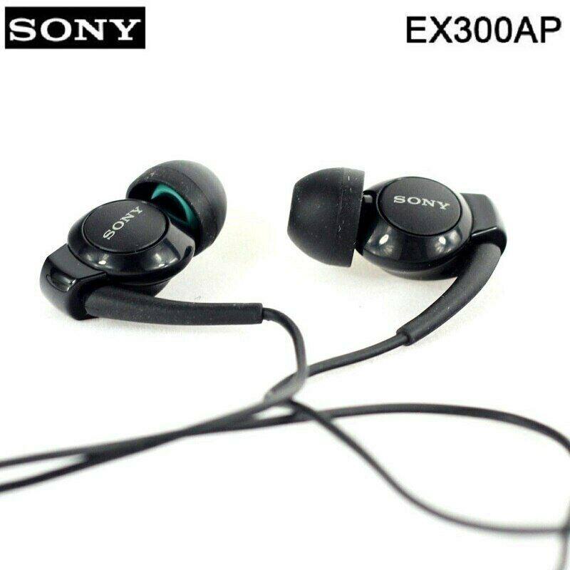 Fone De Ouvido Esportivo Original EX300AP Para Sony Xperia 1 XZ4 XZ3 H9493 10 Plus Z6 Fones Intra-Auriculares Com Controle Remoto Fio Estéreo HiFi Isolamento Acústico