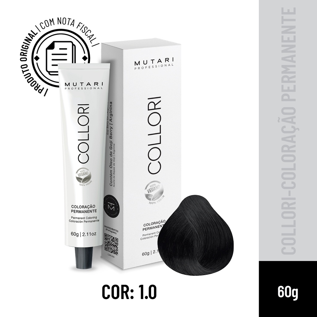 Coloração 1.0 - Preto Mutari 60g | Shopee Brasil