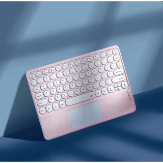 Teclado Bluetooth Chave Redonda Sem Fio Com Touch Para Celular/Tablet/Laptop