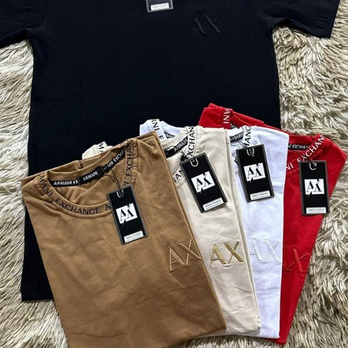 Camisa Peruana Ax Com escrita na Gola - 40.1 com elastano -Malha premium