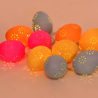 Cordão de Luzes Coloridas Ovos de Páscoa - 10 Lâmpadas - 2M em Oferta na Shopee