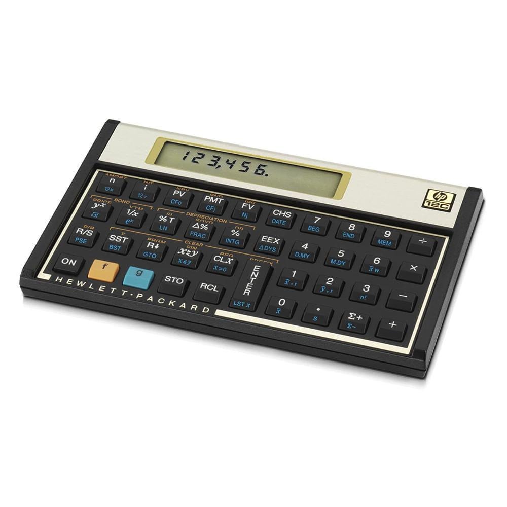 Calculadora Financeira HP 12C Gold 120 funções 10 caracteres