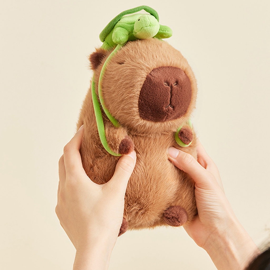 Capybara bonito brinquedo de pelúcia realista animais selvagens rastejando  capybara macio macio pelúcia boneca para crianças presentes de aniversário  - AliExpress