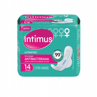 Absorvente Intimus Ultra Fino C/Abas Antibacteriano C/14