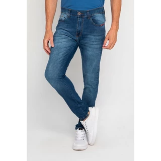 Calça Masculina Jeans Skinny Bellini Bp Polo Wear Jeans Escuro