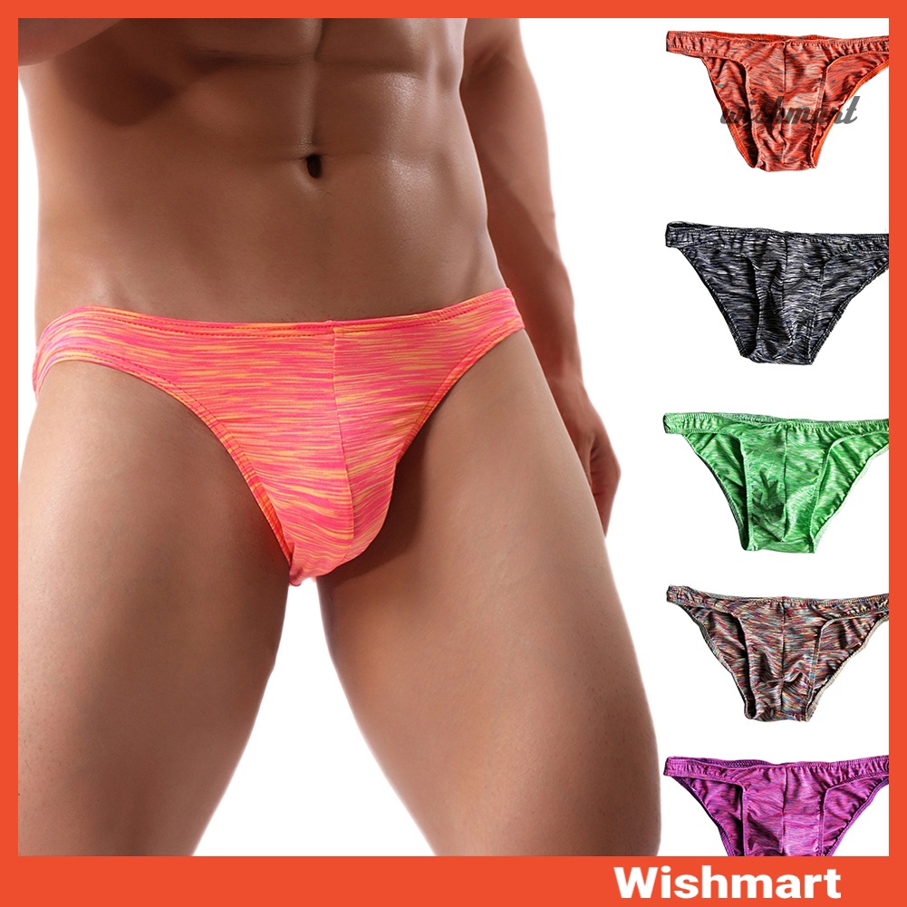 WM Fashion Sexy Calcinhas Masculinas De Cintura Baixa Calças Íntimas Elásticas De Algodão Respirável