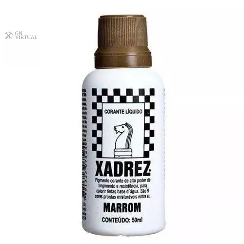 Corante Líquido Tinta Xadrez Bisnaga Com 12 Unidades