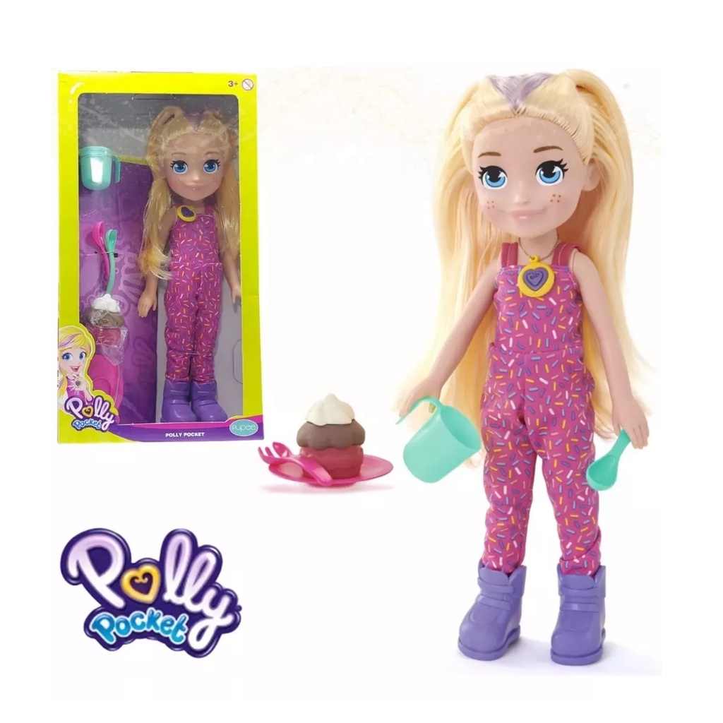 Polly Pocket Boneca Caminhão de Sorvetes, HHX77, Multicor 