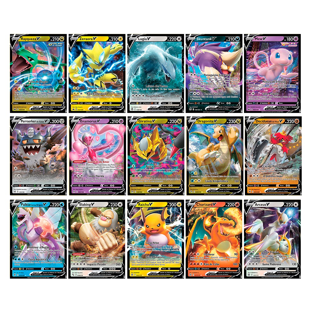 10 Cartas Pokemon V Ultra Rara Original Em Português Copag