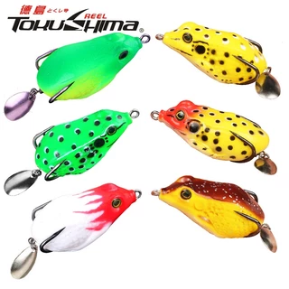 Topwater Lifelike Soft Jump Frog Isca De Salto Silicone Equipamento De Pesca Crankbait Ray Artificial 3D Eyes Lure