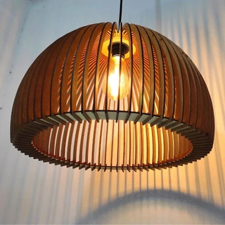 Luminária Teto tipo Pendente CASABLANCA MDF - Completa