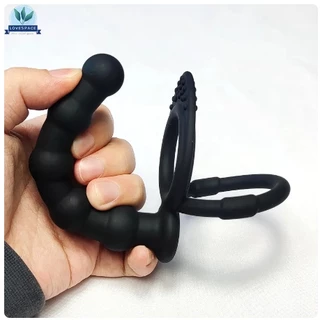 L.o.v.e . dildo Vibrador Dupla Penetração Para Pênis Brinquedos Sexuais Casais Contas anal plug Butt Sex Ring g Point Massager Adultos 18 +