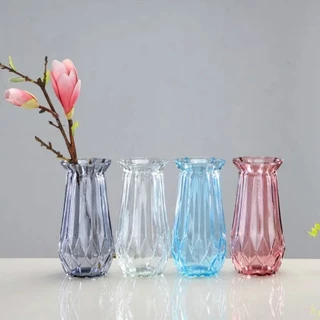 Vaso de Vidro gifthome 20cm Flores Decoração