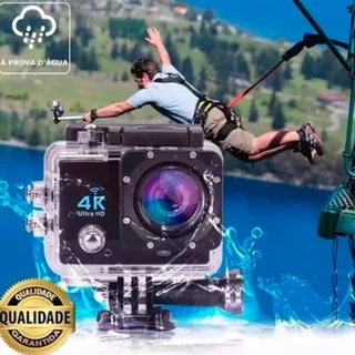 Câmera WIFI esportiva Full HD 4K à prova d'água