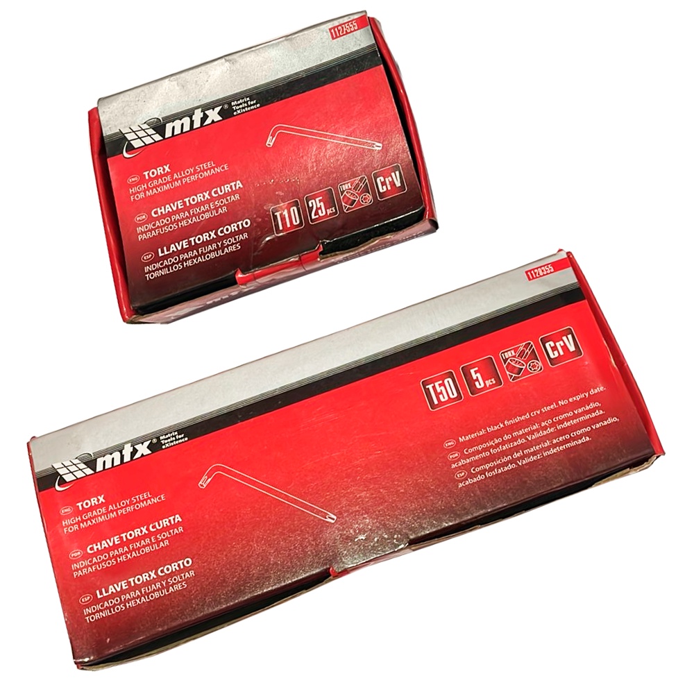 Jogo De Chaves Torx Crv De Uso Profissional Mtx Varias Medidas | Shopee ...