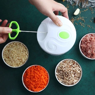 Mini Processador Triturador de Alho e Alimentos 500 ML Processador Manual Cozinha